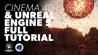 Cinema 4D & Unreal Engine 5 Tutorial - Make a cool animation combining the power of C4D and UE5