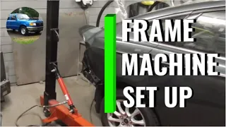 Frame Machine Set Up - What Holds the Car in Place While Pulling?