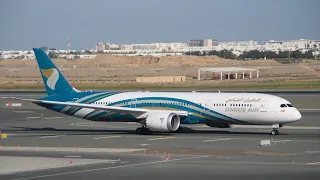 Oman Air plane spotting Muscat Airport MCT, Flughafen Maskat OOMS avión aeropuerto Mascate Aeroporto