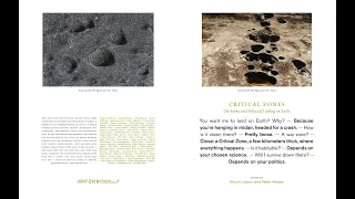 »Critical Zones« Catalogue Presentation with Bruno Latour, Jens Lutz, Peter Weibel ZKM | Karlsruhe