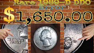 Coins Worth Money 1989-D DDO Error Quarter Dollar RARE COINS | ABG Coins Knowledge