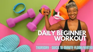 WORKOUT WITH ME | THROW IT BACK THURSDAY | 10 Minute SEATED/CHAIR Workout Topic: ADJUST