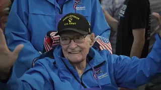 Friends and family fill Meadows Field airport to ‘Welcome Home’ Honor Flight 49