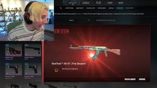 xQc Gets The First AK-47 "Fire Serpent" in CSGO 2 History