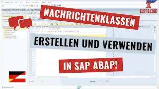 Nachrichtenklassen - erstellen und verwenden in SAP ABAP [deutsch]