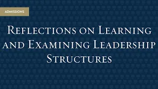 Spotlight Webinar: Reflections on Learning and Examining Leadership Structures