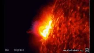 M2.6 solar flares AIA 131/304 (2014-11-04 06:58:56 - 2014-11-04 12:24:56 UTC)