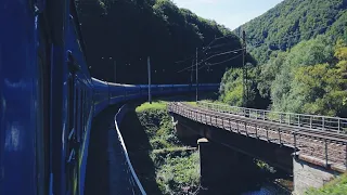 Через горы до Мукачево | Участок Воловец - Мукачево из окна поезда