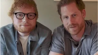 Ed Sheeran, Prince Harry promote mental health