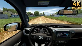 2021 Toyota HiLux - City Car Driving - Off Road - Logitech G29 - 4K