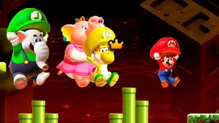 Super Mario Bros. Wonder - 4 Players Co Op Multiplayers World 3