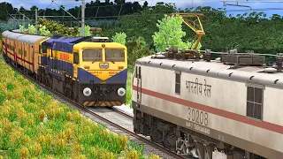 WAP7 Rescue WDG4D Express Train | BUMPY RAILROAD | Train Simulator | Railworks 3 | NTG GAMING