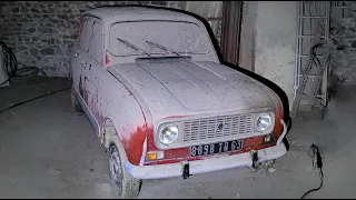 Restoration of a Renault 4L abandoned for 24 years (out of the barn)