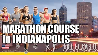 Marathon course at Indianapolis Monumental Marathon