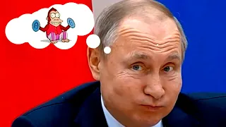 Даже не пытается говорить красиво! Путин просто городит ДИЧЬ!