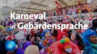 Gebärdensprach-Dolmetscher im Kölner Karneval