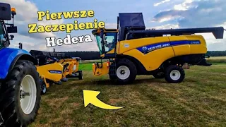 Pierwsza próba kombajnu z hederem " na sucho" | New Holland CX6.80 [vlog#132]