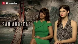 Interview Carla Gugino Alexandra Daddario SAN ANDREAS