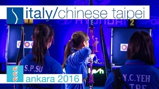 Italy v Chinese Taipei – Recurve Junior Women's Team Gold Final | Ankara 2016