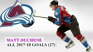 Matt Duchene (#9) All 27 Goals of the 2017-18 NHL Season