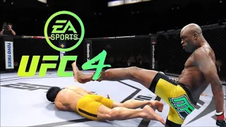 BRUCE LEE VS ANDERSON SILVA | UFC 4 BRUTAL FIGHT | UFC 4 | UFC 4 2021 | EA SPORTS UFC 4