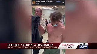 'You're a disgrace': Wayne Co. Sheriff's Office deletes video firing officer