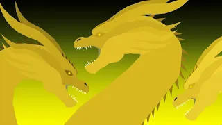 Monsterverse: A Origem De Ghidorah completo/ Stick Nodes animation