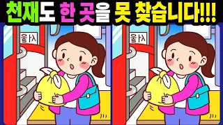 【다른그림찾기/치매예방】천재도 한 곳을 못 찾습니다!【틀린그림찾기/두뇌운동/숨은그림찾기/Find the Difference/치매예방퀴즈】968