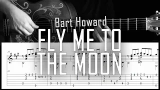 Fly me to the moon - Fingerstyle guitar -  Arreglo solista con partitura y tablatura