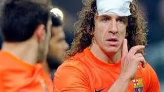 PUYOL se parte la cara por el BARCELONA ante el MILAN | RECOPILACION MEJORES VIDEOS