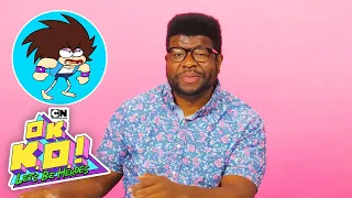 Challenge: Drawing T.K.O Blindfolded - LET’S CREATE | OK K.O.! Let's Be Heroes | Cartoon Network