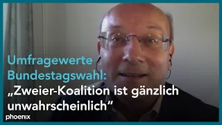 Prof. Emanuel Richter (Politikwissenschaftler) zu neuen Umfragewerten der Bundestagswahl