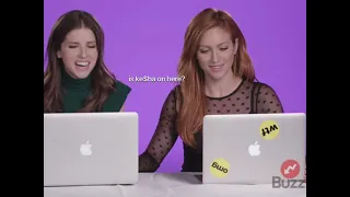 brittany snow and anna kendrick bullying each other in interviews