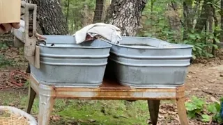 Let’s do Laundry! #oldschool #country #frugalliving #laundry #soap #outside #missouri #ozark #clean