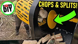 🔥FAST Firewood Production 👉 Guillotine Firewood Processor