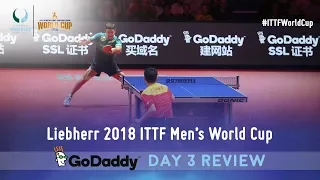 Day 3 Daily Review presented by GoDaddy | 2018 ITTF Men's World Cup