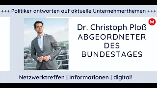 Bundestagsabgeordneter Dr. Christoph Ploß bei M-POINT Talkt - Digital!