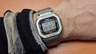 Стальной корпус и браслет для G-Shock 5600 в состаренном/ретро стиле