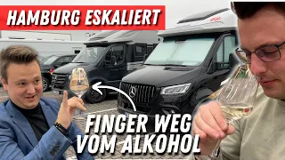 Hamburg Messebesuch eskaliert ➡️ Wohnmobile, Freunde & Wein 🍷 Und dann war da noch Monatana Black