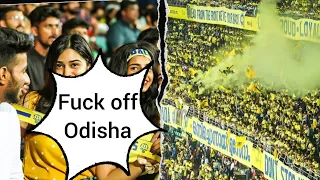 Kerala football fans Chanting 'Fuck off Odisha fuck off' 😳🙂 Kbfc vs Ofc @odishafcfanclub8417 #kbfc