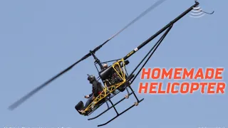 Homemade helicopter using a Subaru engine | Test flight #2