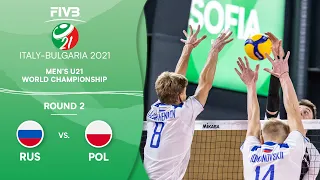 POL vs. RUS - Round 2 | Full Game | Men's U21 Volleyball World Champs 2021