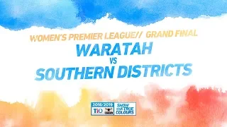 Waratah vs Southern Districts: Grand Final - Women's Premier League: 2018/19 TIO NTFL