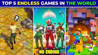 Top 5 Games That Has No Ending 😱 Part-1| Endless Games in the World | TechKitTamil