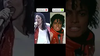 Autotune vs no autotune Michael Jackson #autotune #viral #music #Michael Jackson