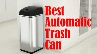Best Automatic Trash Can - Review of Kitchen Motion Sensor Touchless Auto Lid
