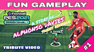 (ALPHONSO DAVIES) skills and goals[PES 2021]