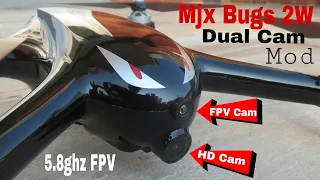 Dual Camera Mod ( MJX BUGS 2W ) 5.8ghz Internal Setup