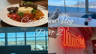 Cape Town Vlog Pt2 | Boat Cruise, Aquarium & Dinner