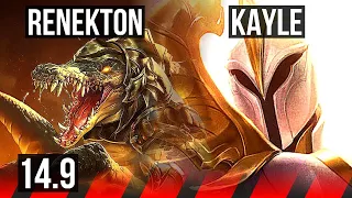 RENEKTON vs KAYLE (TOP) | 500+ games, 4/2/6 | BR Master | 14.9